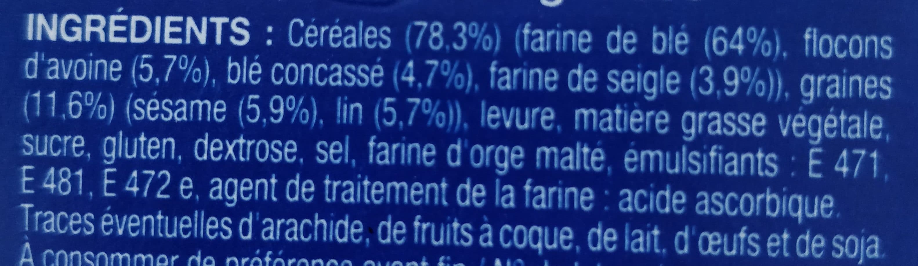 Brioche Pasquier Grillettines Céréales & Graines packshot