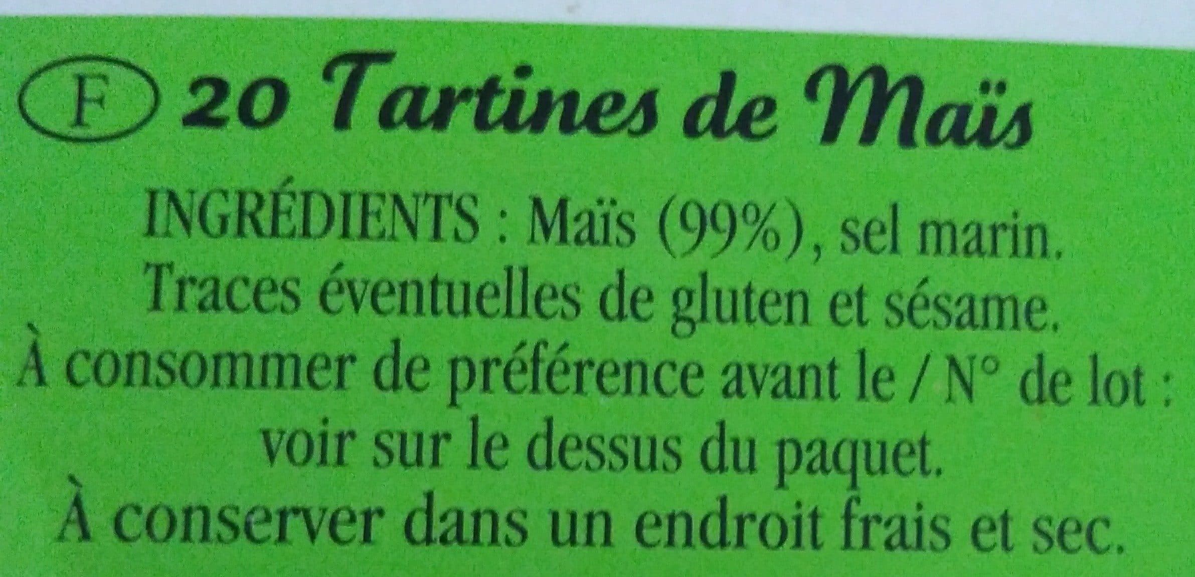 Pasquier Les tartines de maïs Pasquier packshot