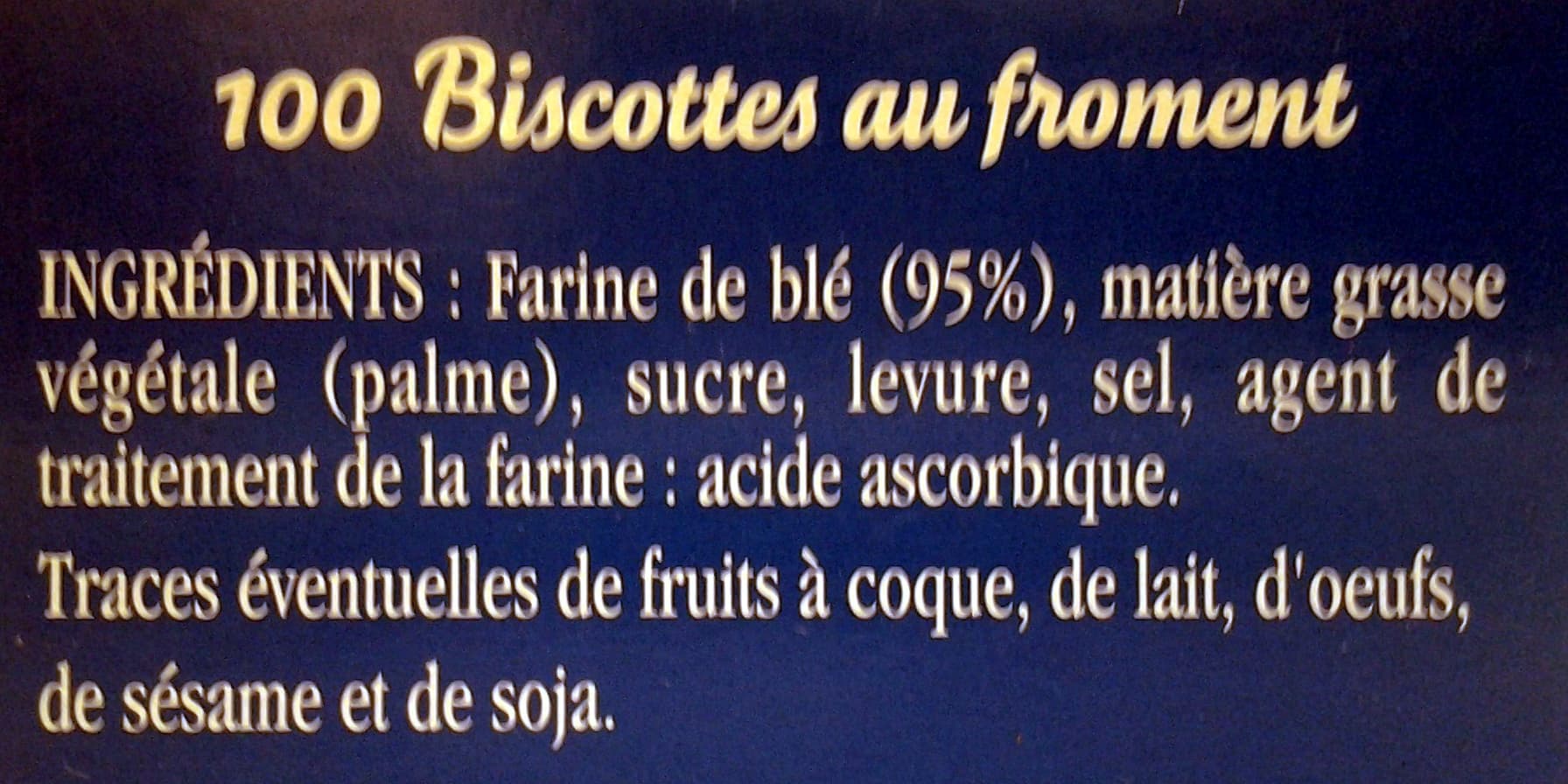 Brioche Pasquier Biscottes Au Froment (x 100) - Brioche Pasquier packshot