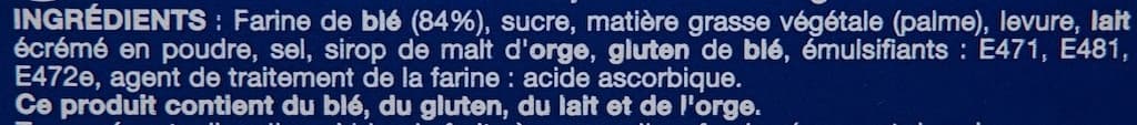 Brioche Pasquier Les Grillettines Tradition Au Froment (18 tartines) packshot