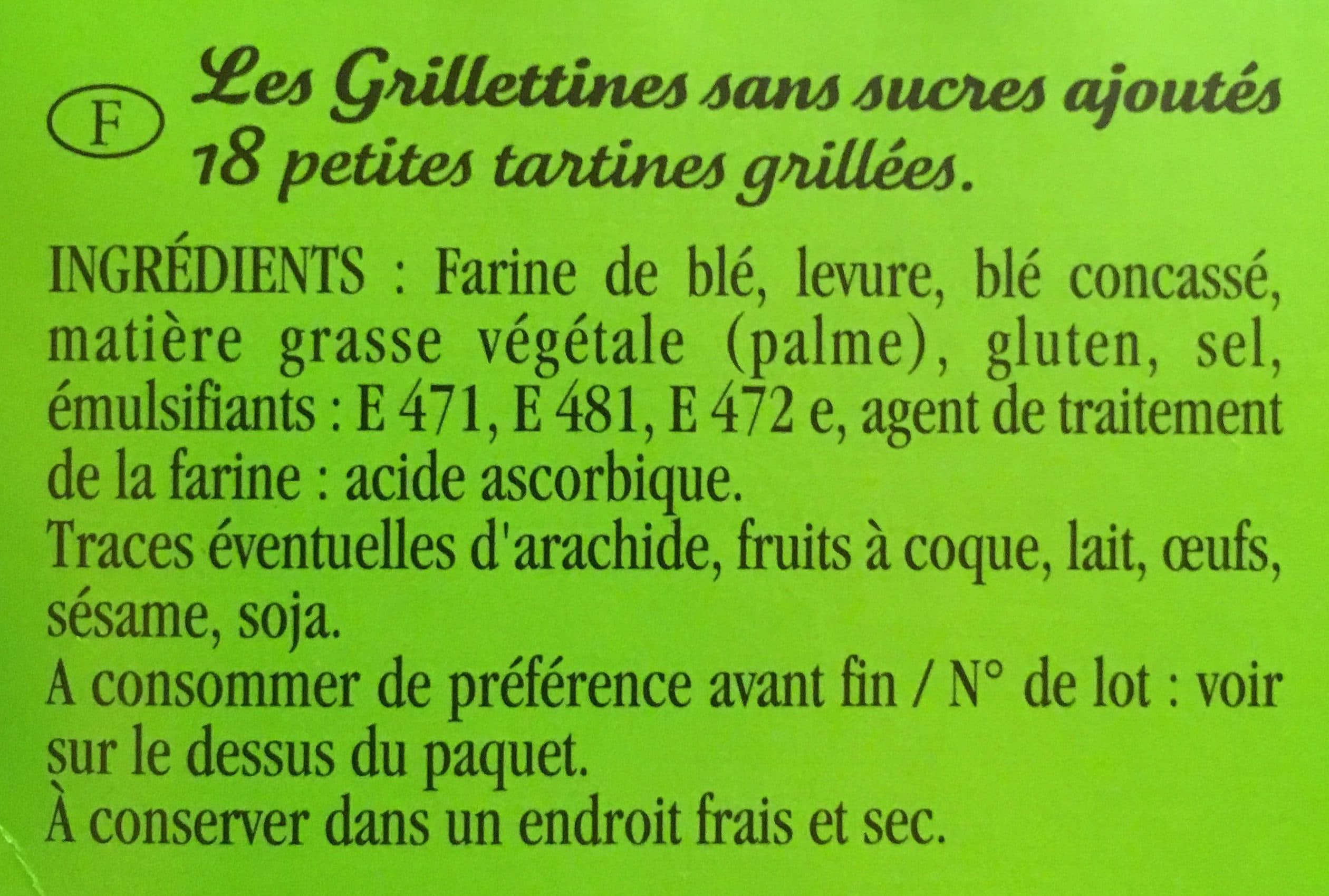 Open Food Facts 230G Grillettine Minceur packshot