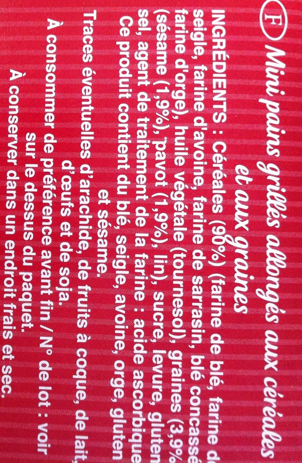 Brioche Pasquier Ficelles de Pain Recette Sésame pavot packshot