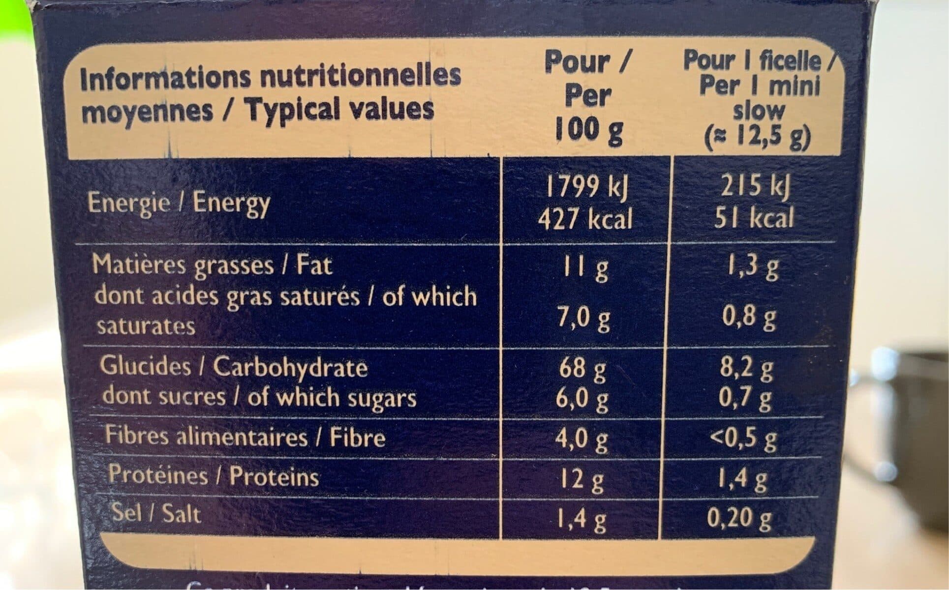 Brioche Pasquier Ficelles de Pain Brioché 200g packshot