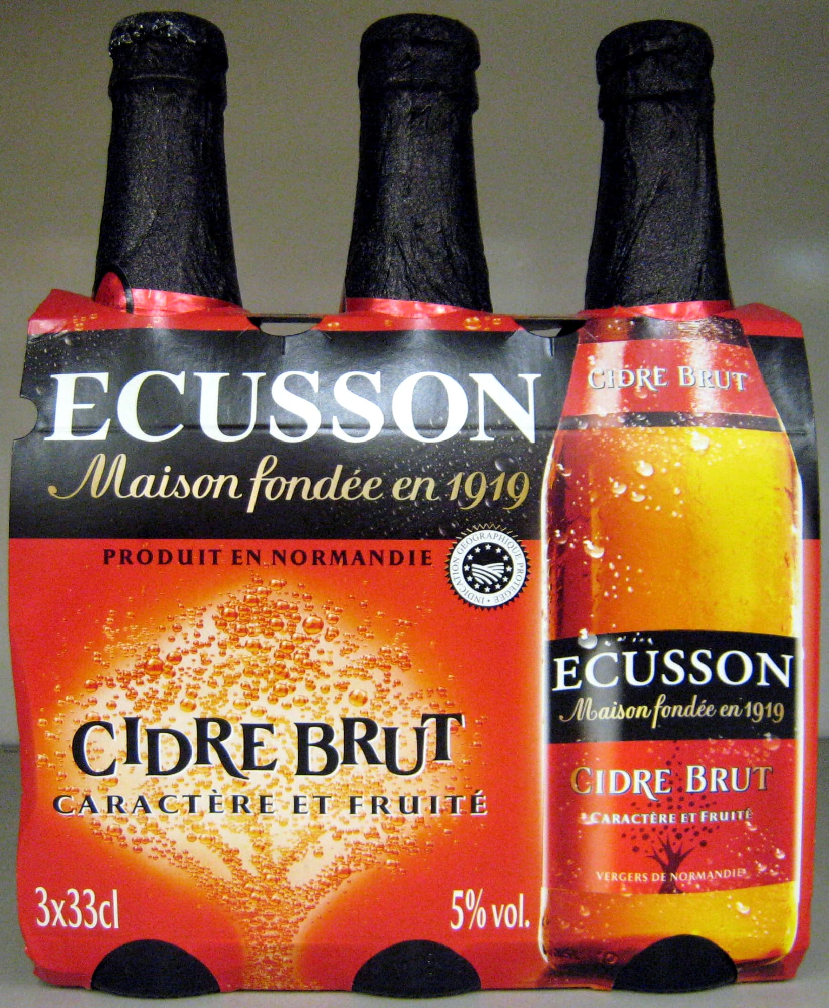 Ecusson Cidre brut packshot