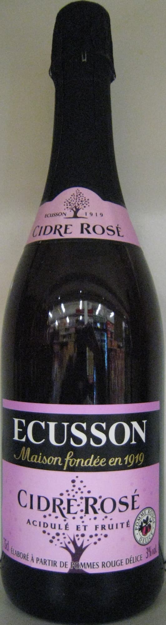 Ecusson Cidre rosé frais et acidulé packshot