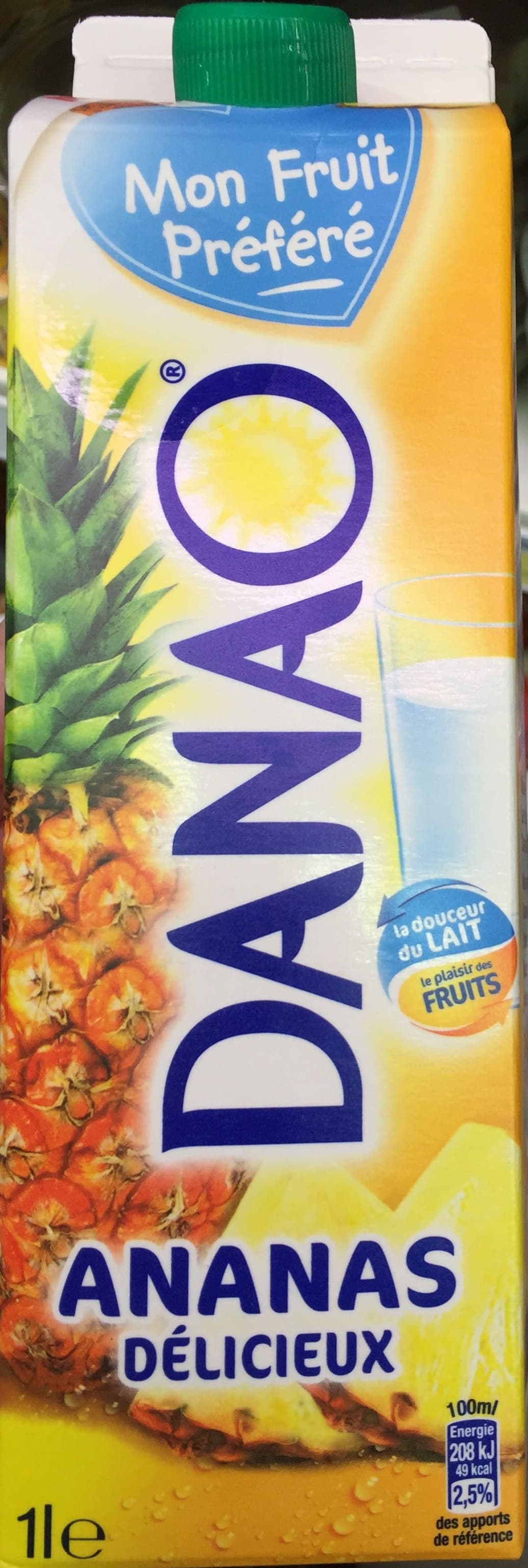 Danao Mon Fruit Préféré, Ananas Délicieux packshot