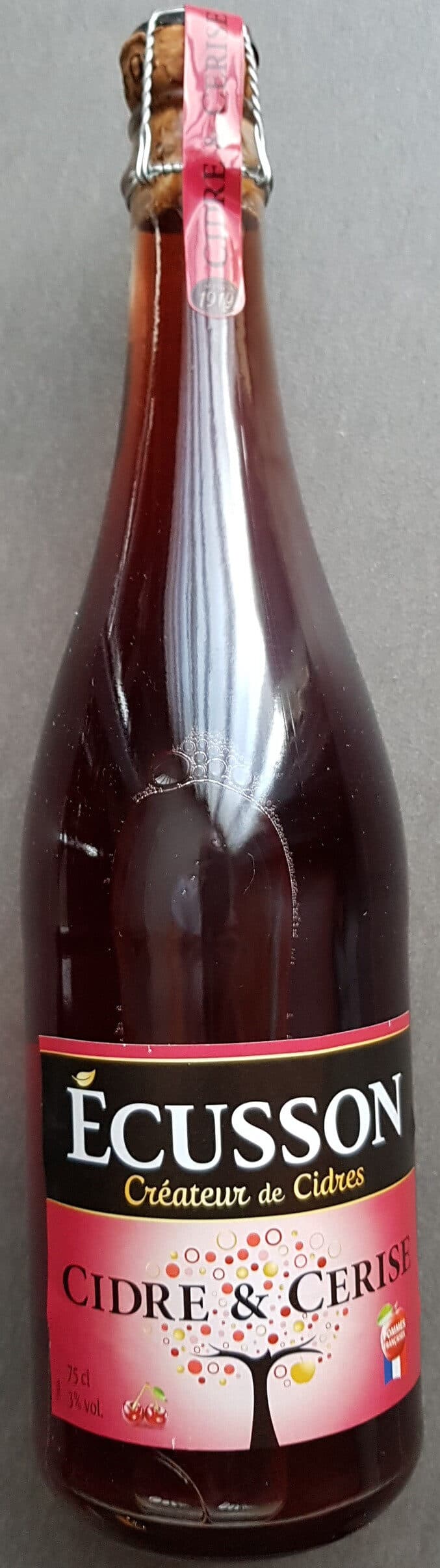 Ecusson Cidre & cerise packshot