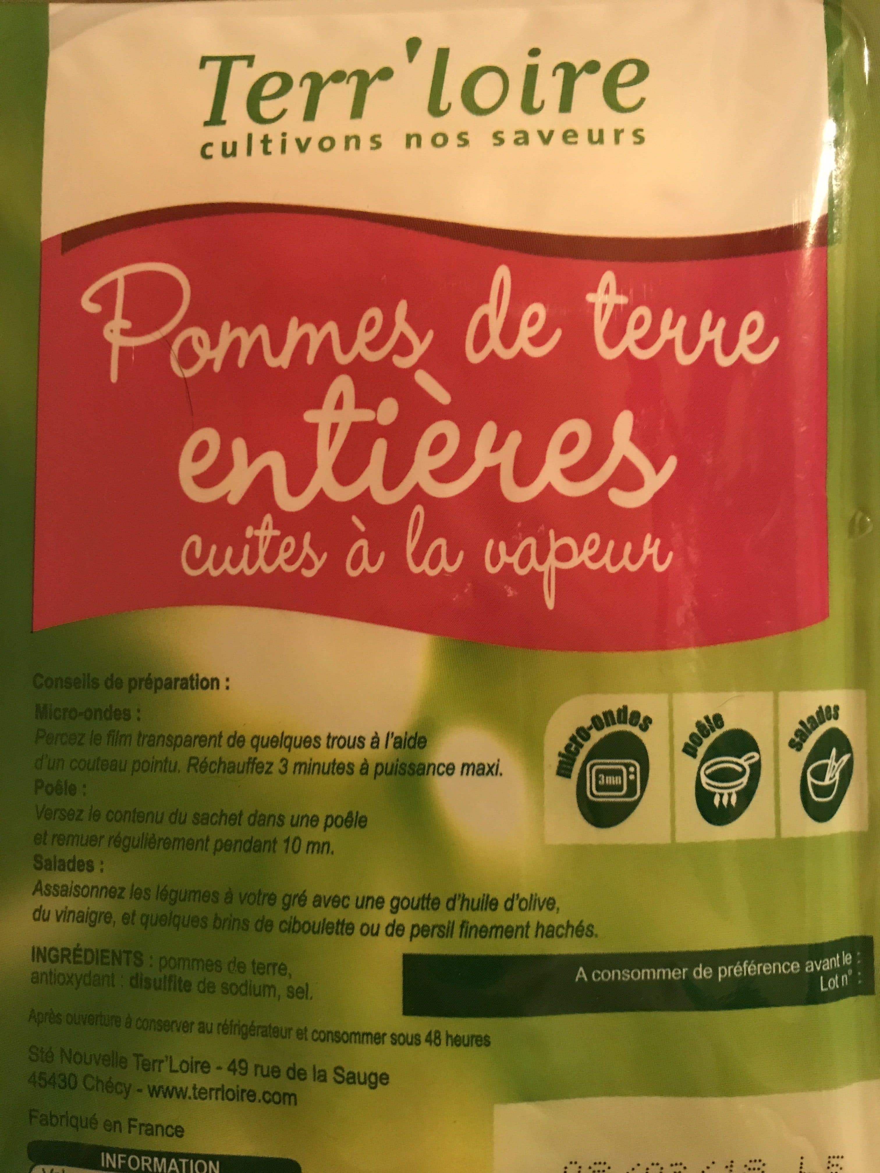 Terr’loire Pommes de terre Entieres packshot
