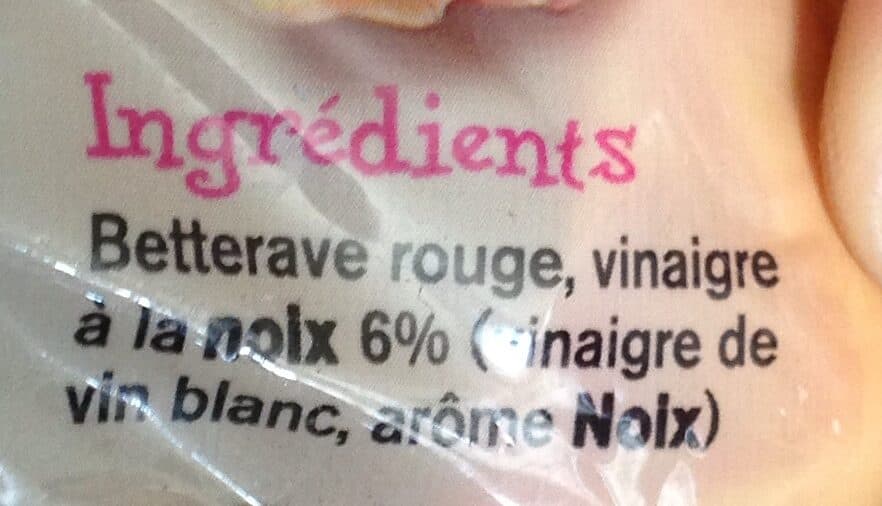 Betty Loire Betterave rouge au vinaigre aromatisé noix packshot