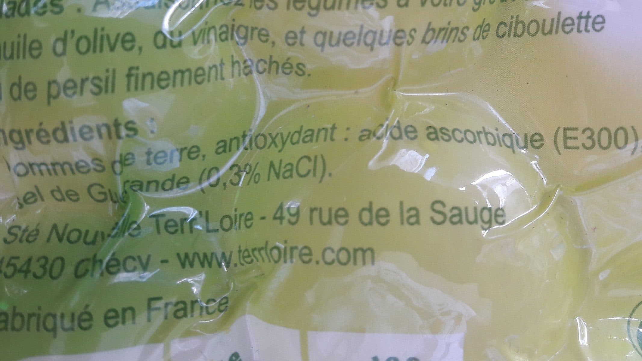 Open Food Facts Pommes de terre entieres cuites a la vapeur packshot
