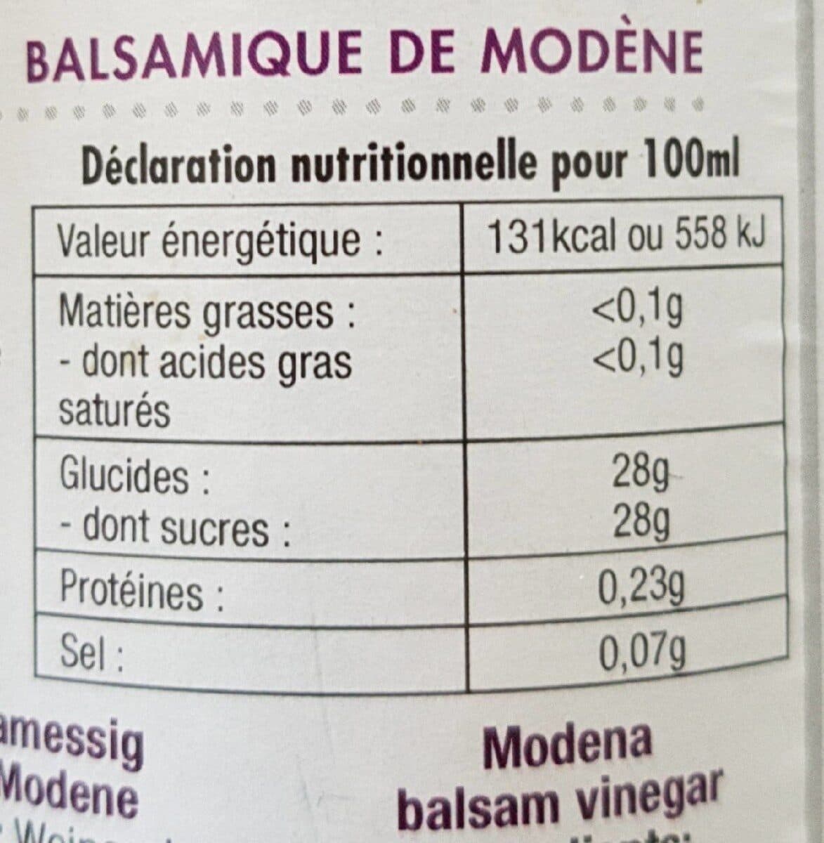 Aromel Gourmet Vinaigre balsamique de Modène packshot