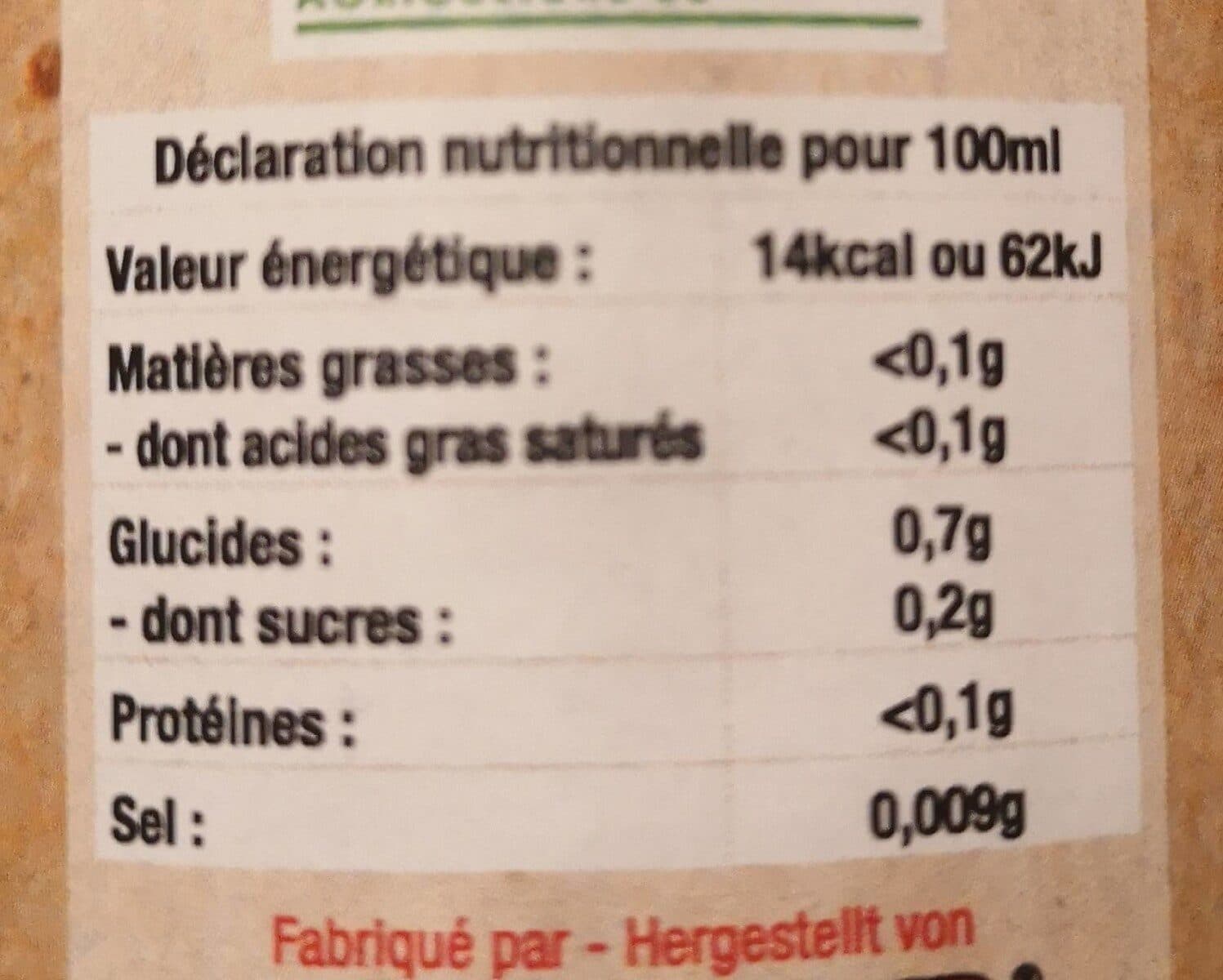 Melfor Vinaigre au miel bio packshot