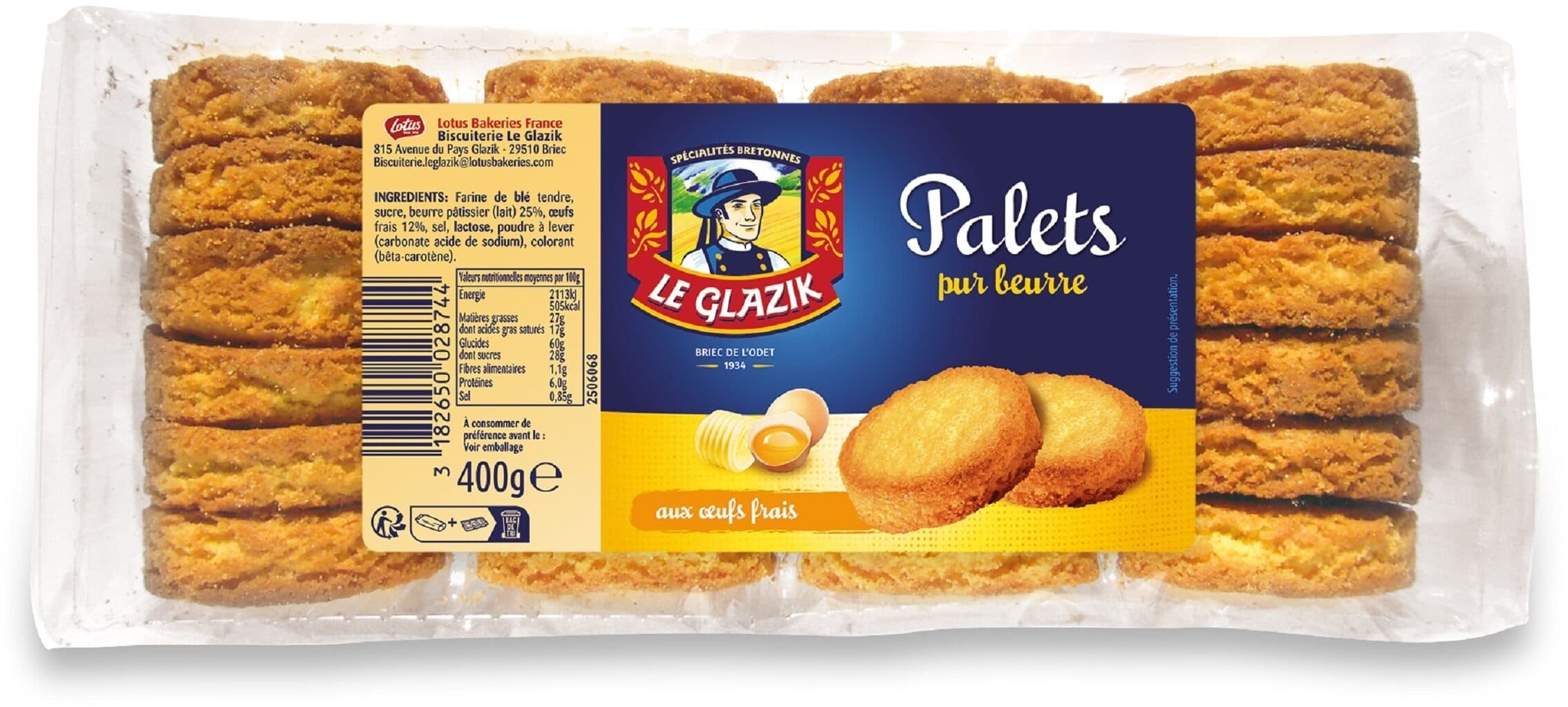 Le glazik LE GLAZIK Palets - 400g packshot