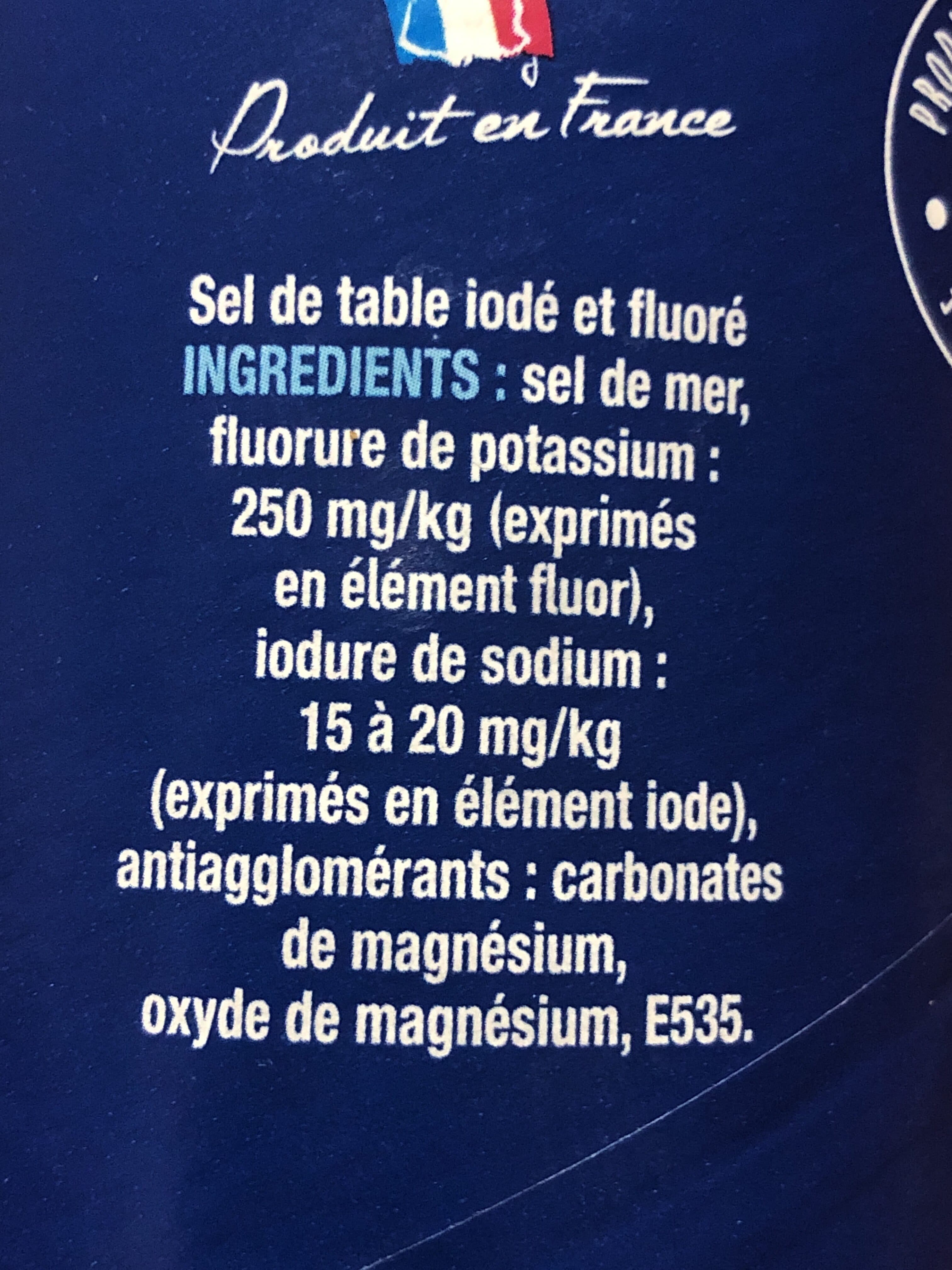 La baleine Sel fin iodé et fluoré packshot