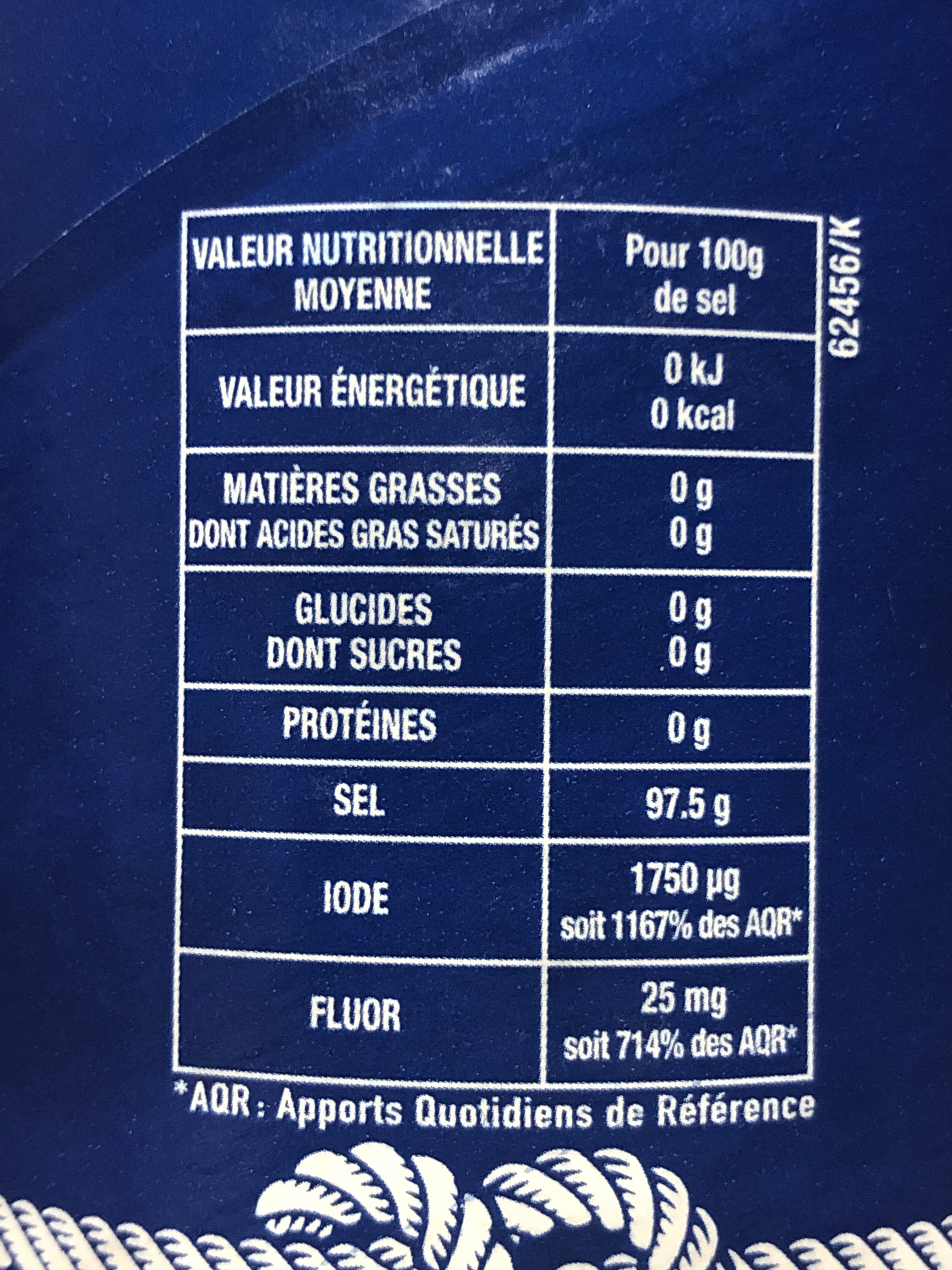 La baleine Sel fin iodé et fluoré packshot