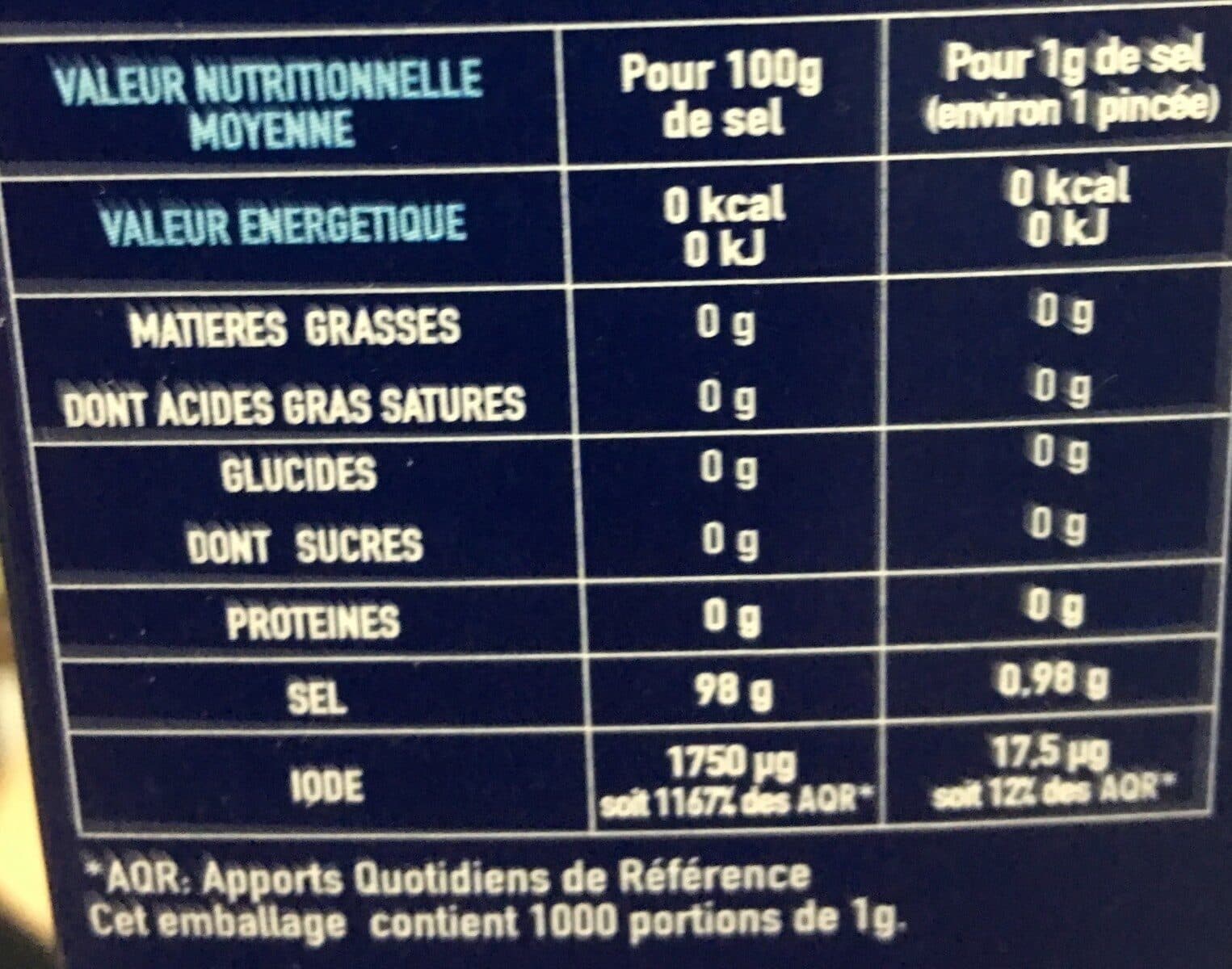 La baleine Sel Fin De Mer packshot