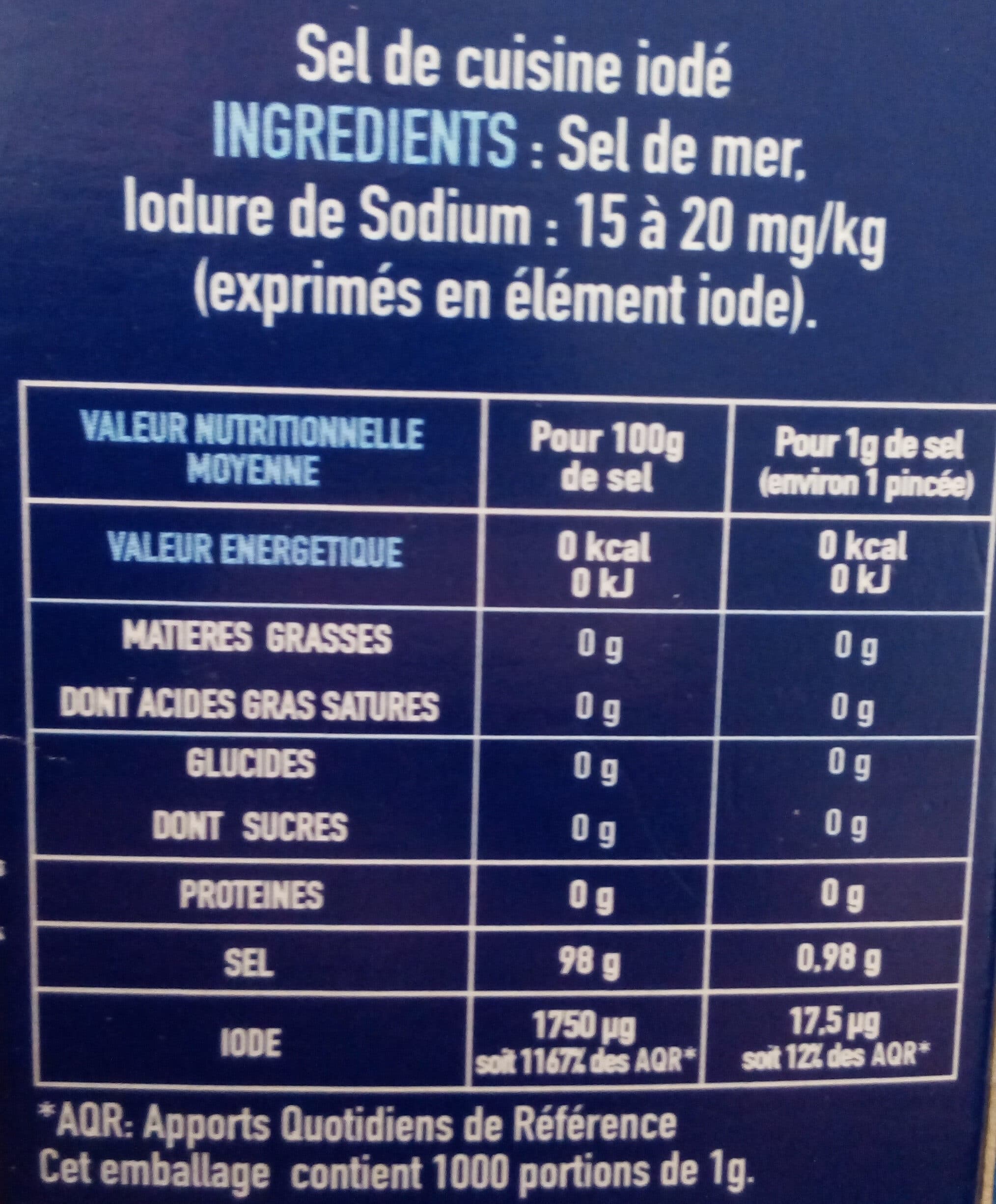 La Baleine Sel de Mer Gros Iodé packshot