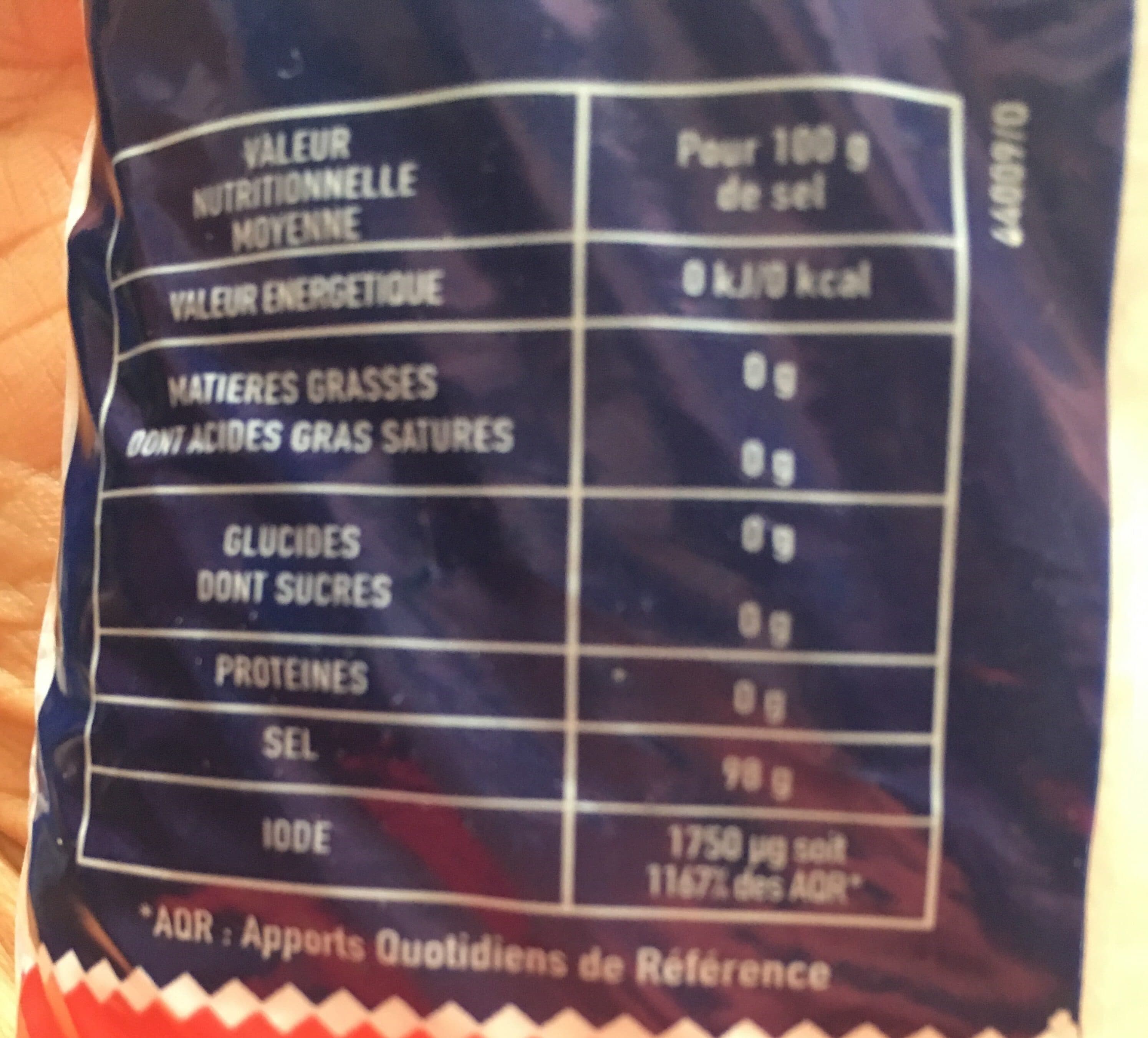 La Baleine Gros Sel Blanc Iodé packshot