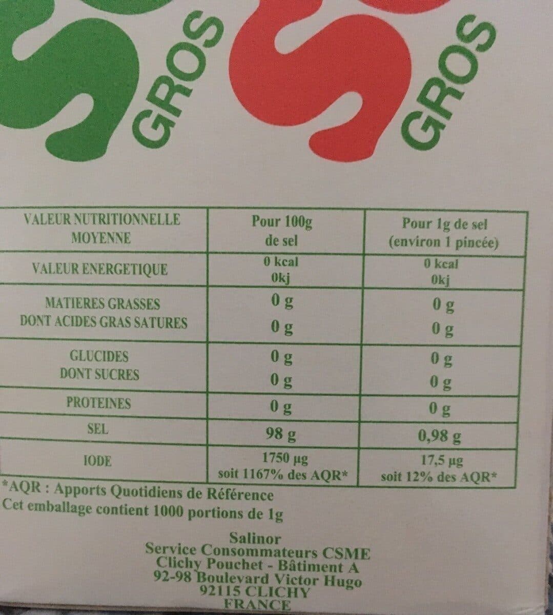Salinor gros sel iodé packshot