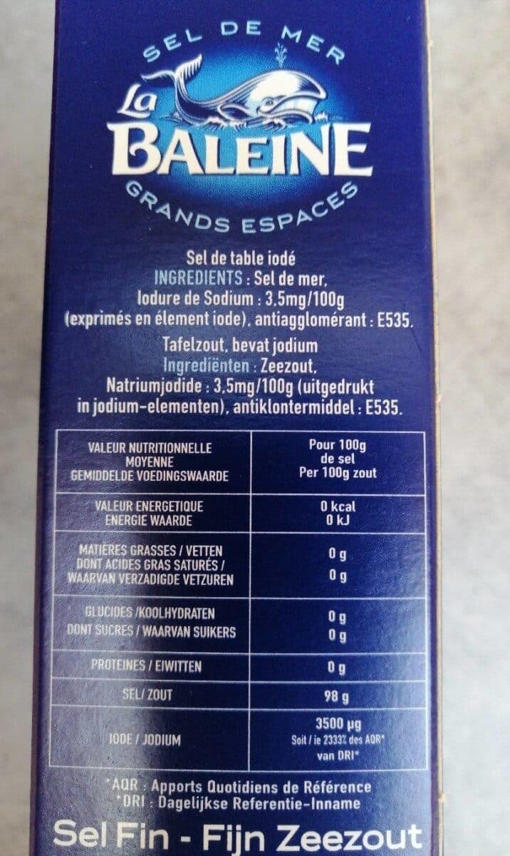 La baleine Zeezout Fijn packshot