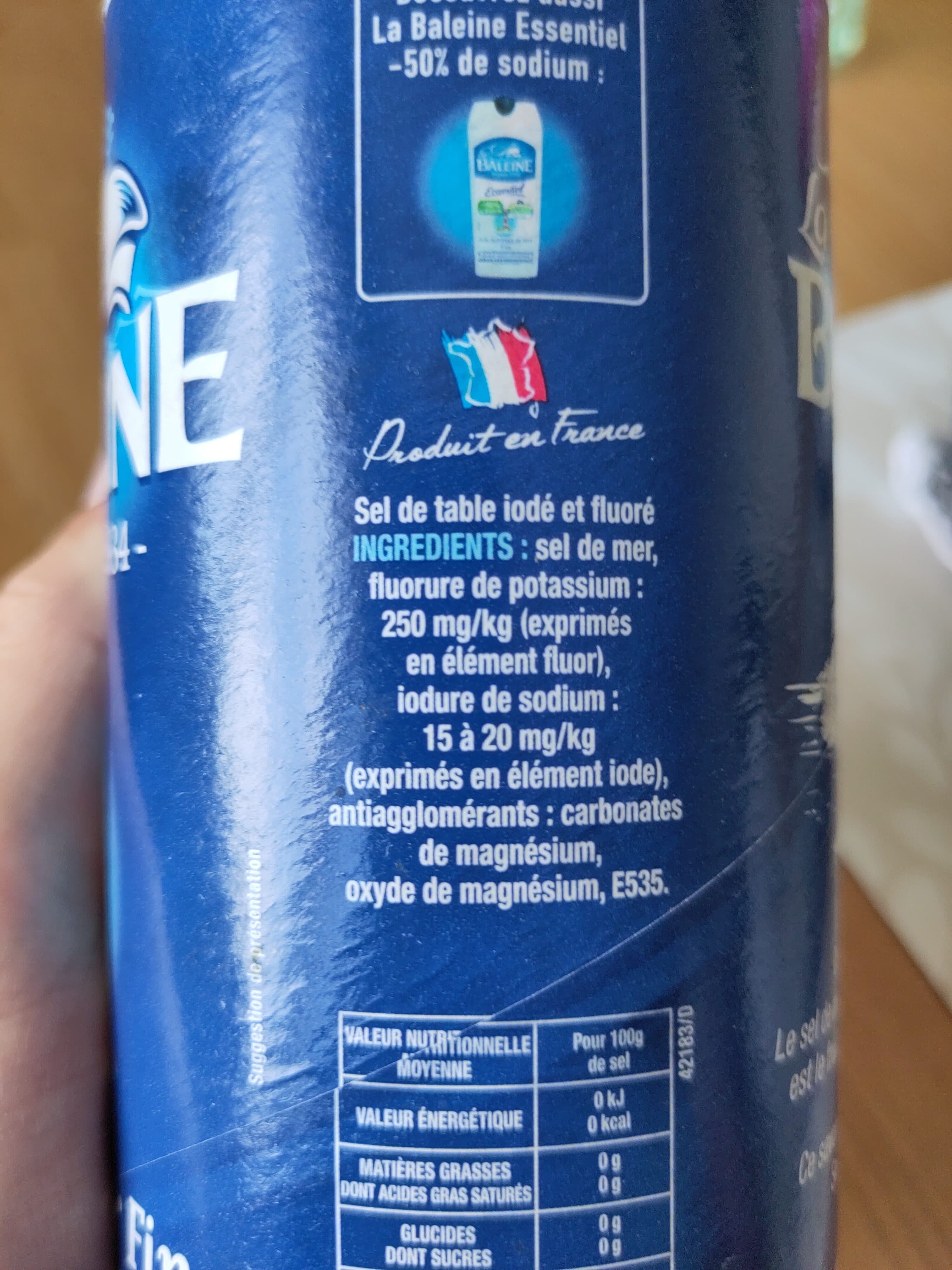 La baleine Sel Fin packshot