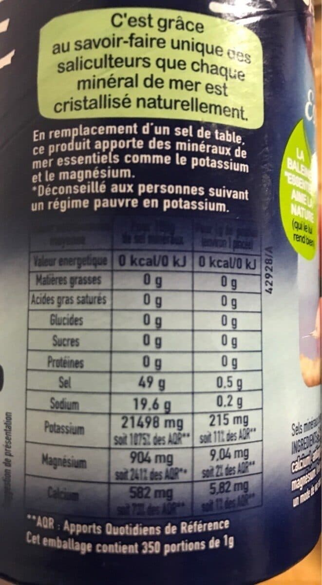 La Baleine Sel de mer La Baleine - Essentiel packshot