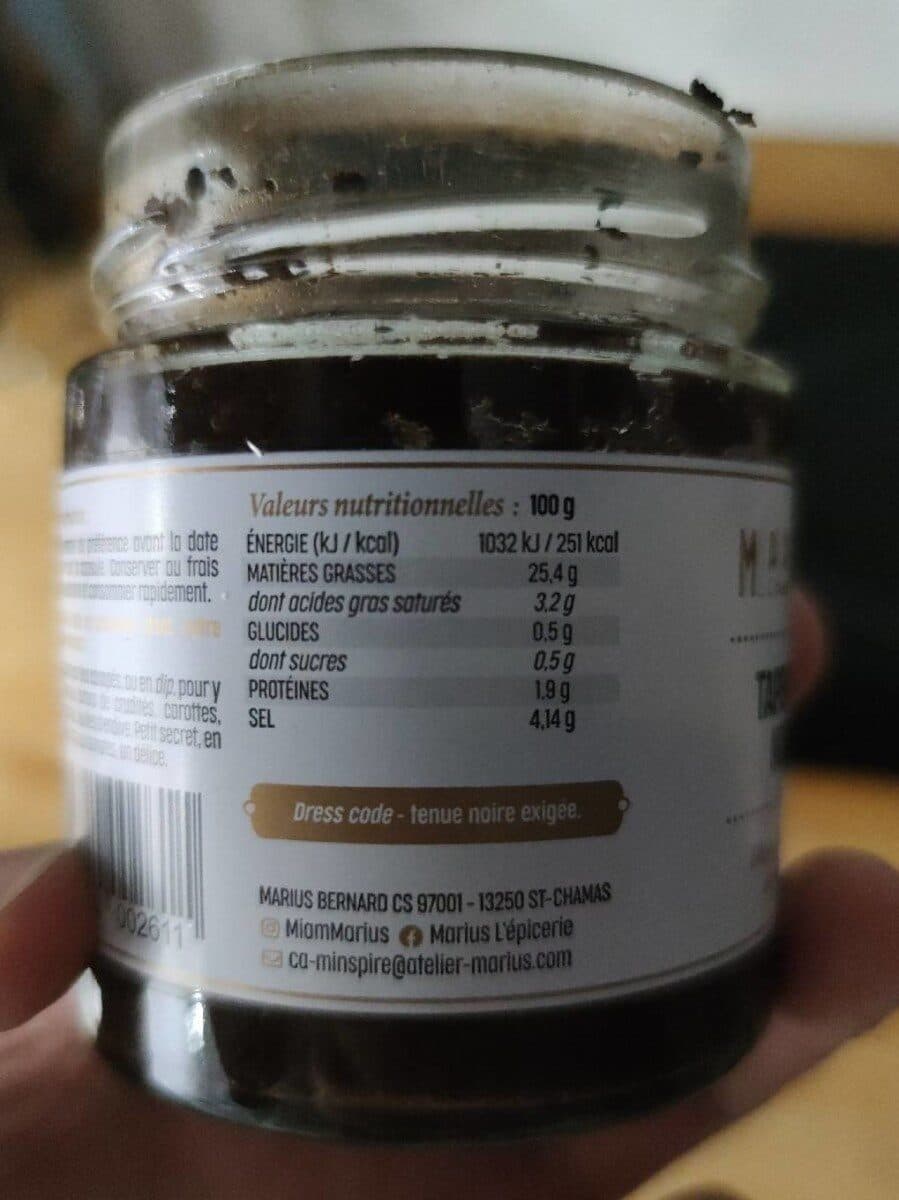 Marius Bernard Tapenade noire packshot