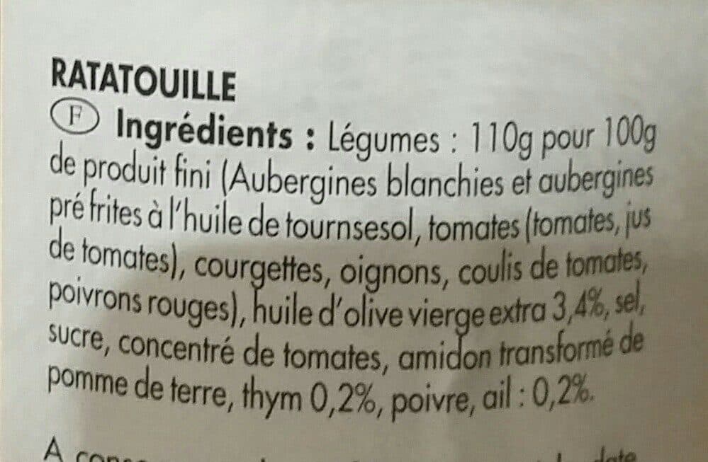 Marius Bernard Ratatouille à l'huile d'olive packshot