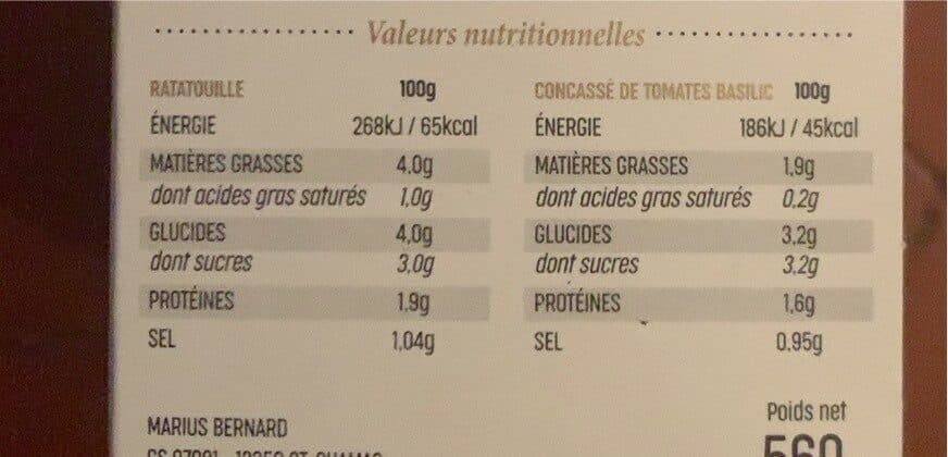 Marius Bernard Flan de legumes packshot