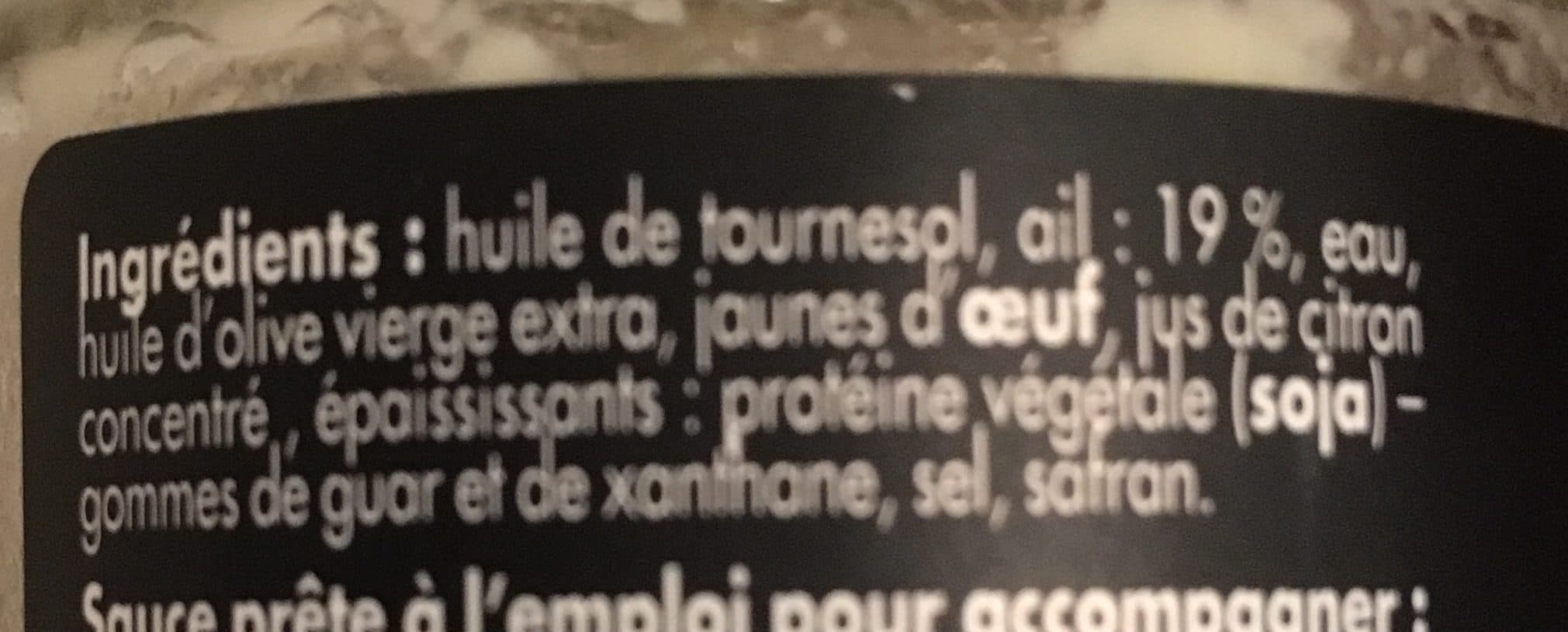 Les Pêcheurs des Calanques Aïoli packshot