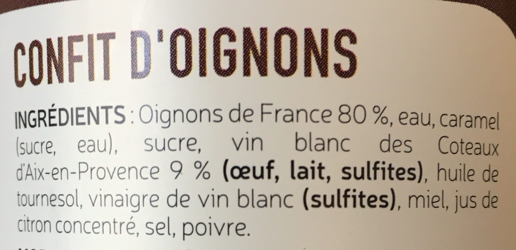 Marius Bernard Confit d'oignons packshot