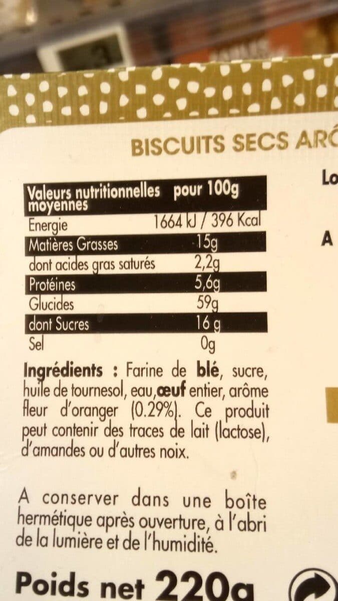 Open Food Facts Navettes arôme fleur d'oranger, 220g packshot