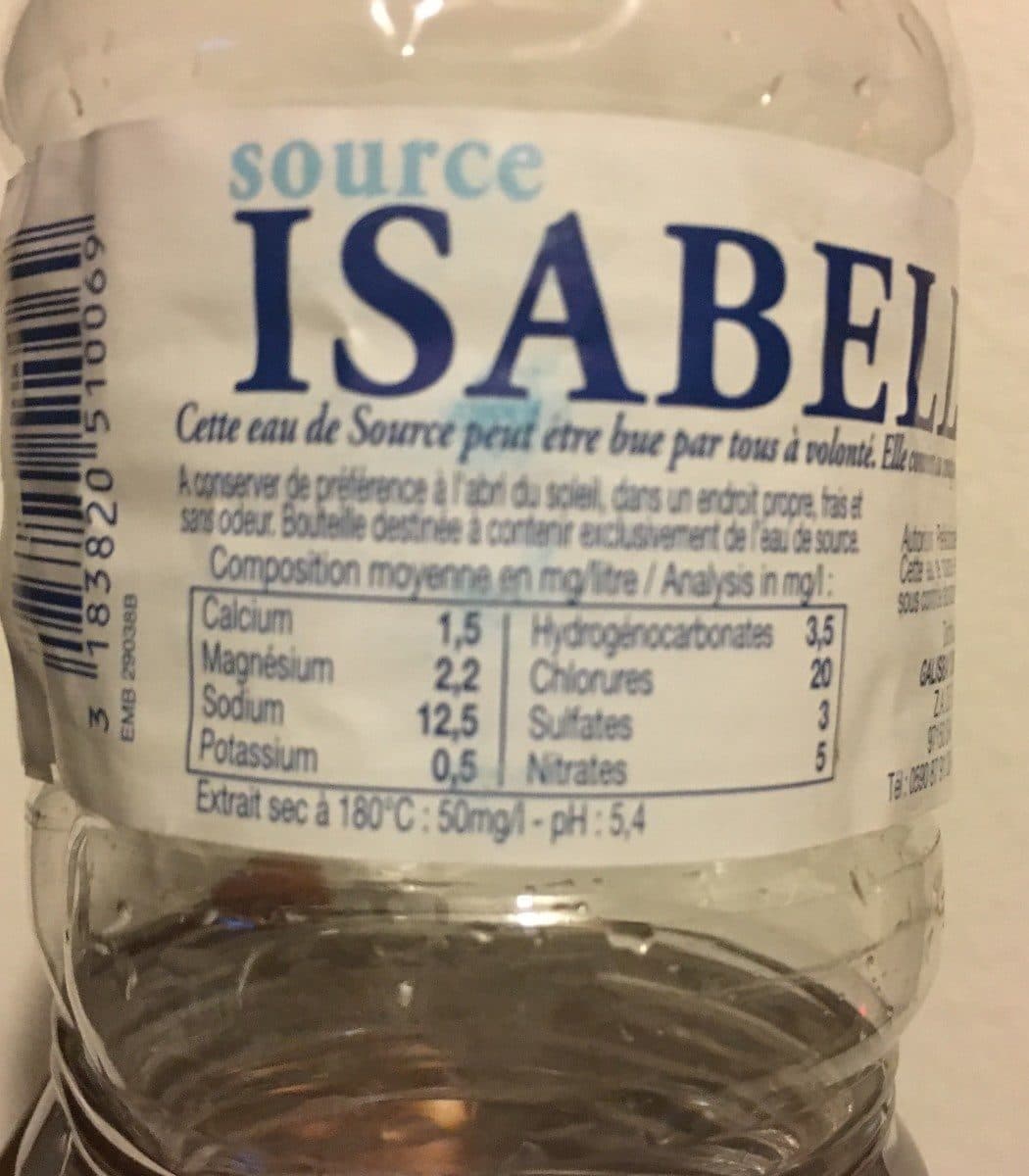 Open Food Facts Source ISABELLE packshot