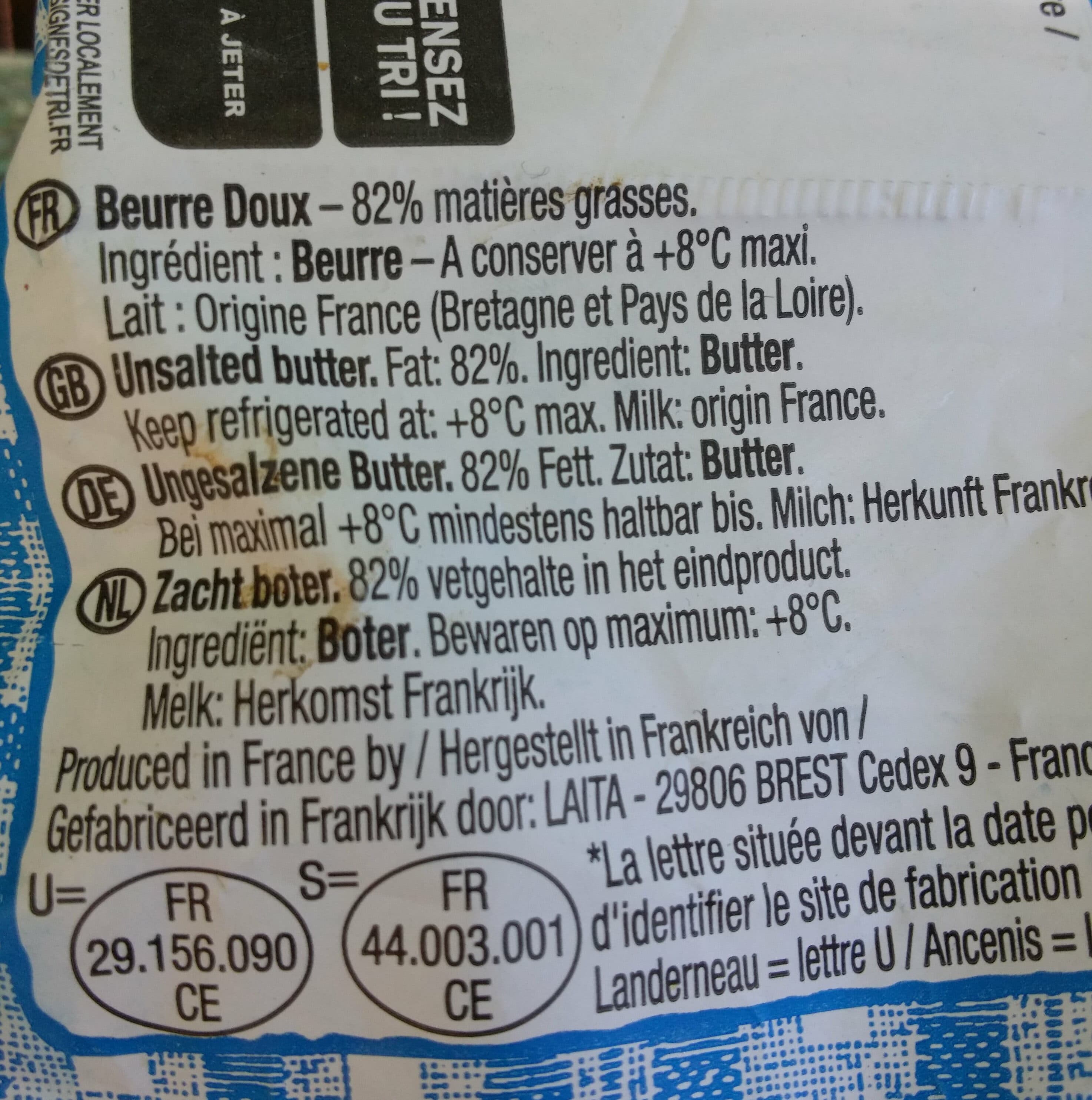 Paysan Breton Paysan Breton - Beurre moulé doux packshot
