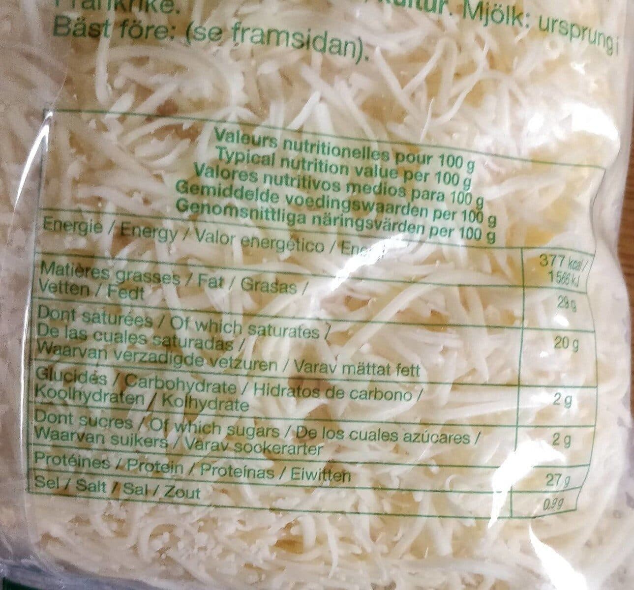 Promocash Emmental français râpé packshot