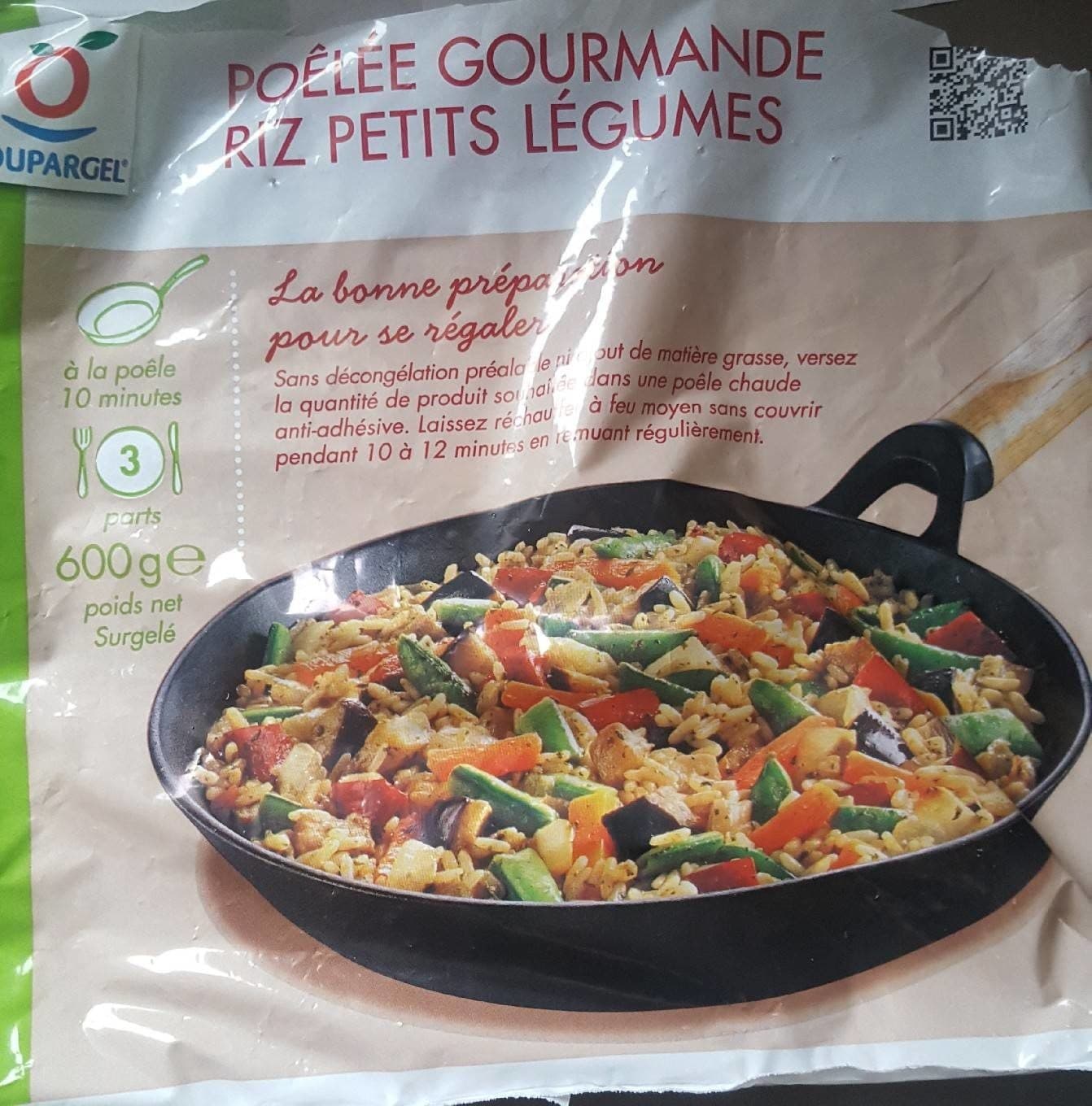 Toupargel Poelee gourmande riz petits legumes packshot