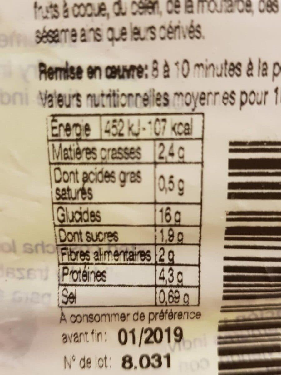 Open Food Facts Riz à la cantonaise au jambon de dinde packshot