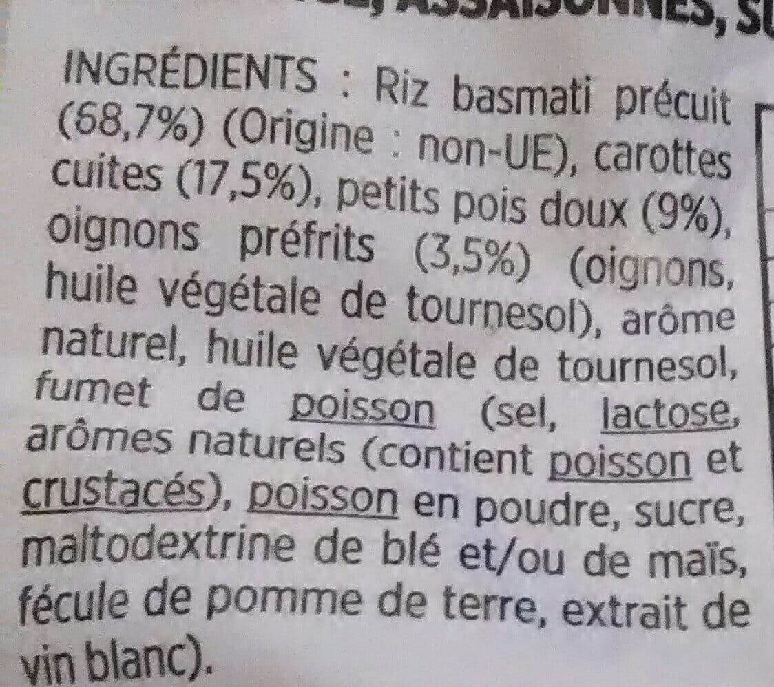 Toupargel Riz basmati cuisiné aux petits légumes packshot