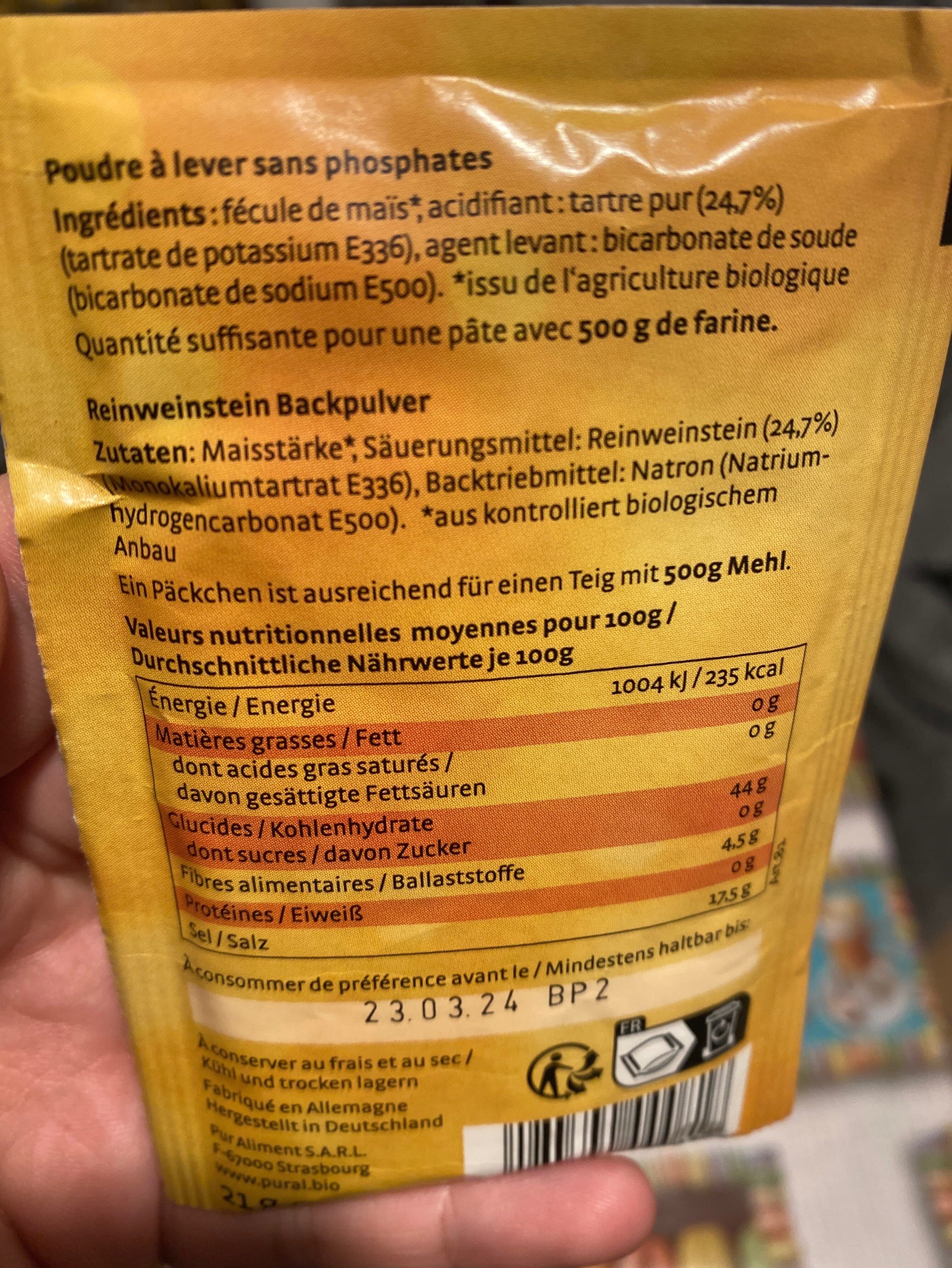 Pural Poudre à lever packshot