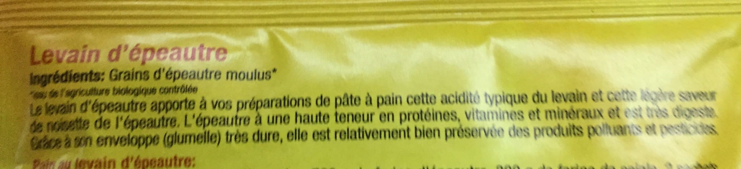 Pural Levain D'épeautre Bio ? ? Pural packshot