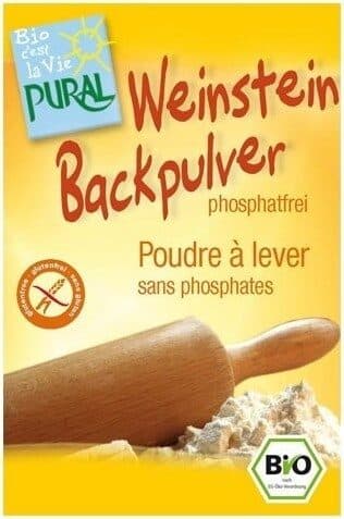 Pural Poudre à Lever Sans Gluten Bio - 3 Sachets De 17 G - Pural packshot