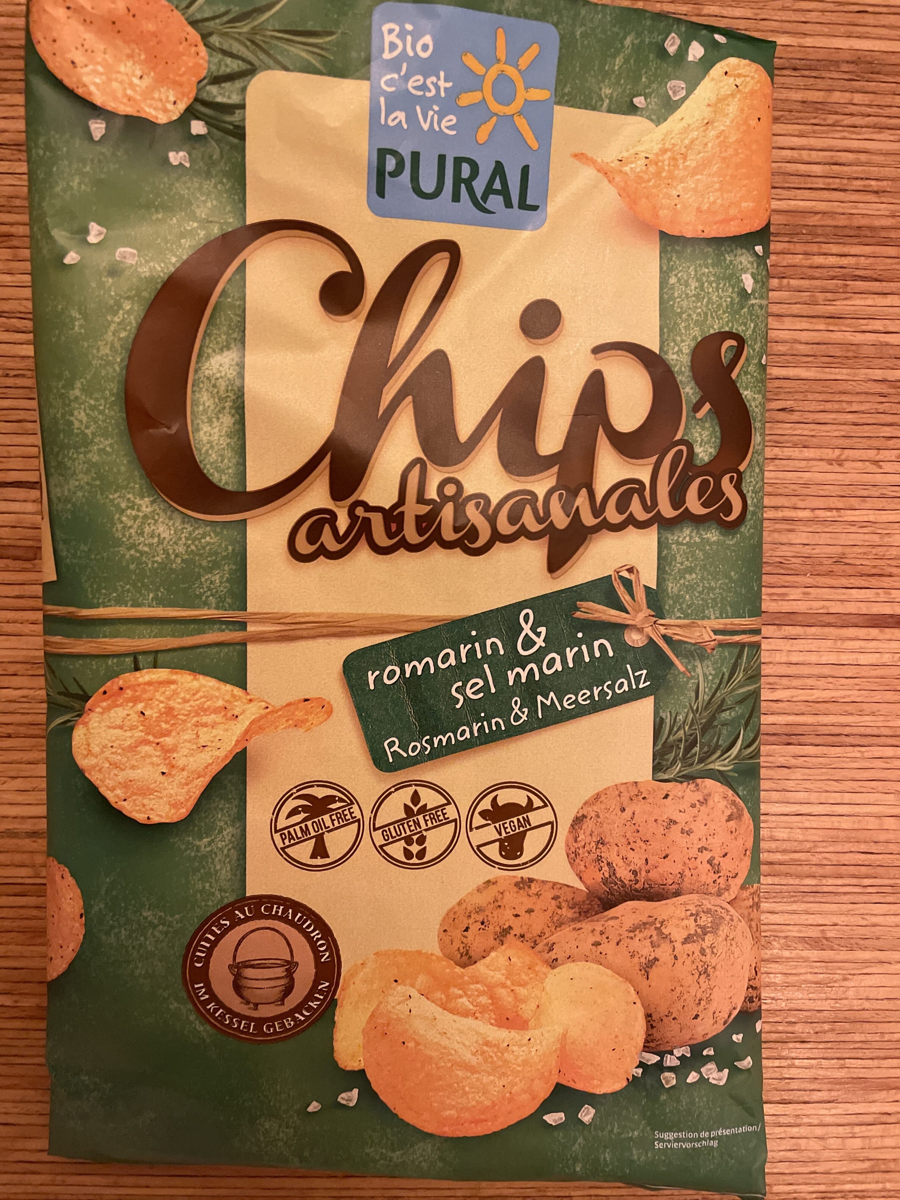 Pural Chips artisanales romarin et sel marin packshot