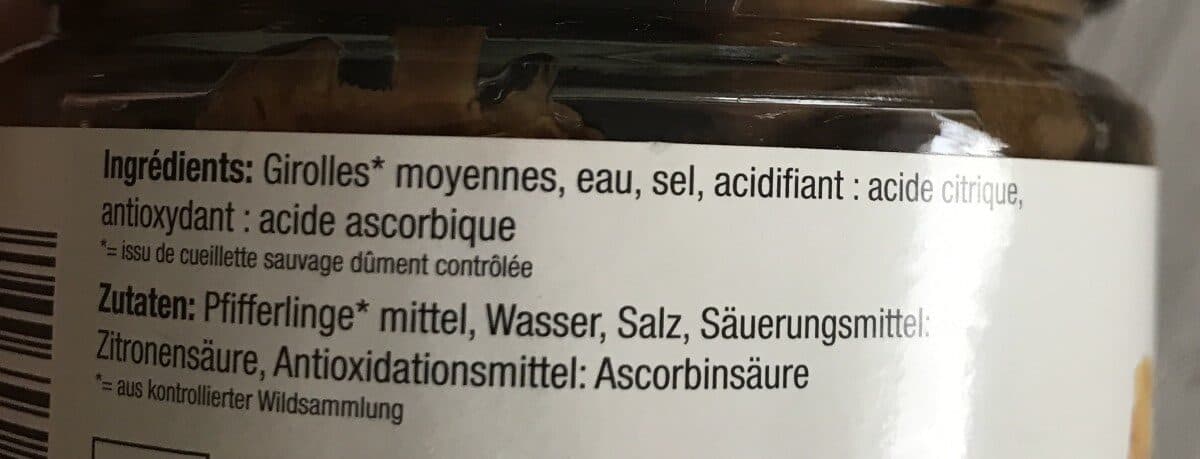 Open Food Facts Girolles 250G packshot