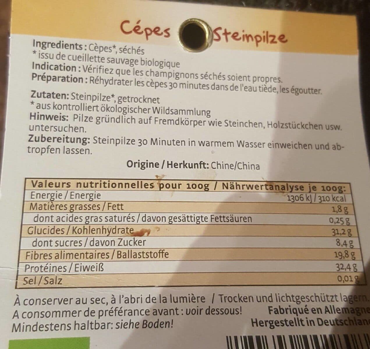 PURAL Cepes Tranches Sechees packshot