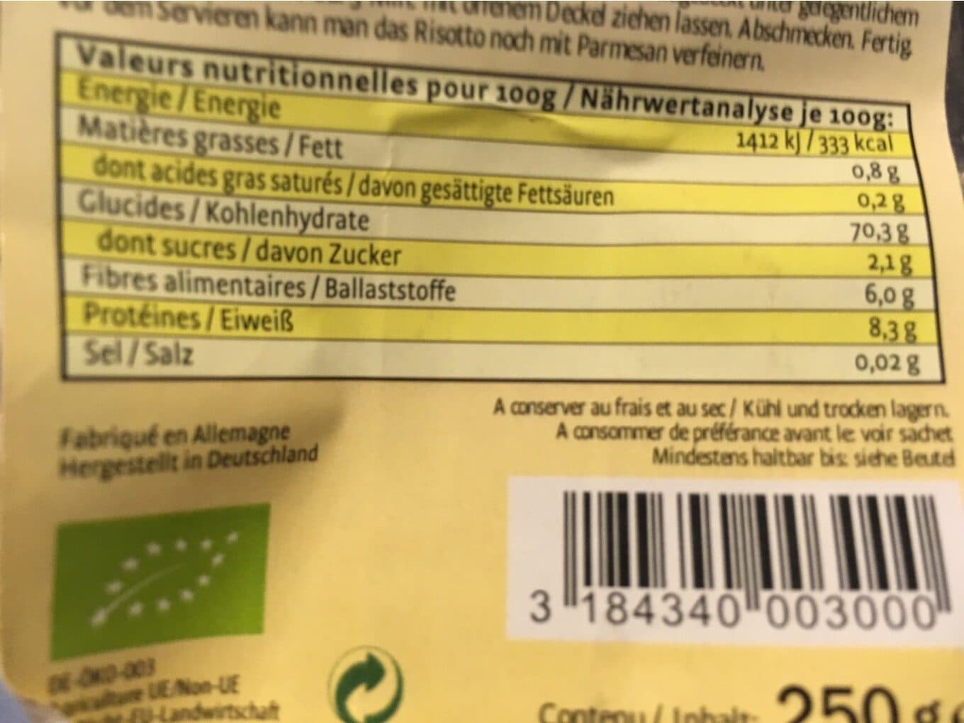 Pural Risotto aux Cèpes et aux Tomates packshot