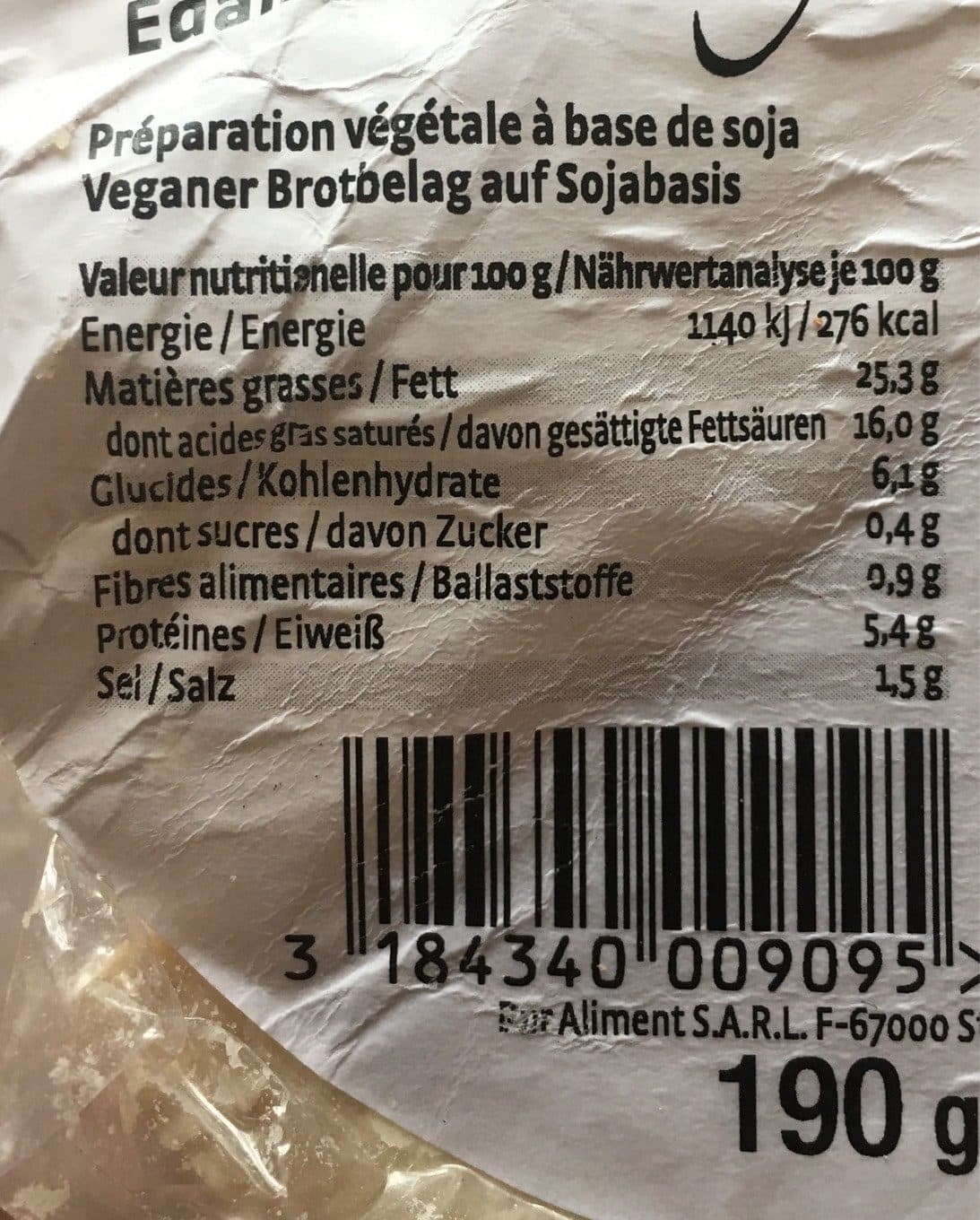 Pural Cheezly Edamer Style Vegi packshot