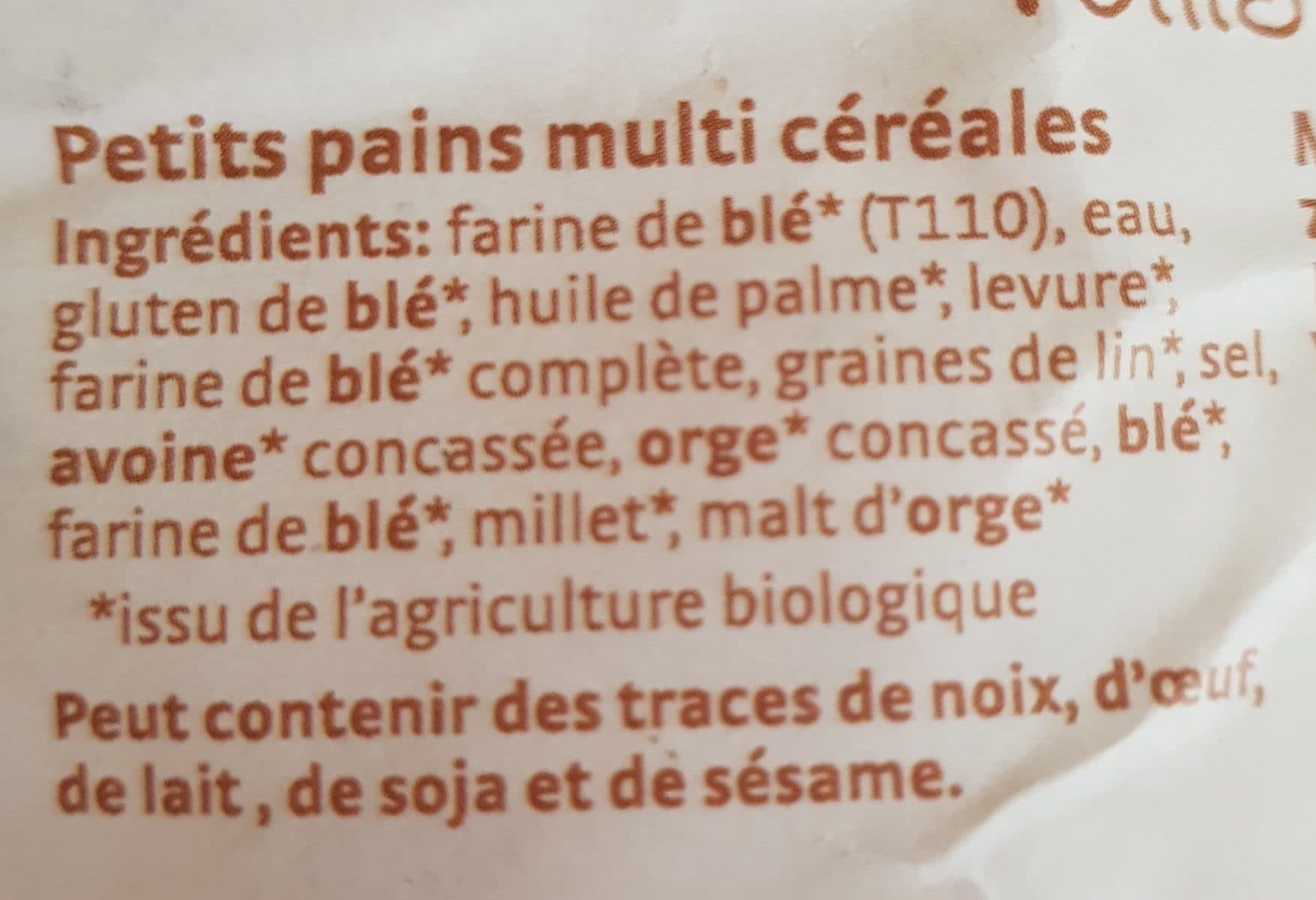 Pural Petits pains multi céréales packshot