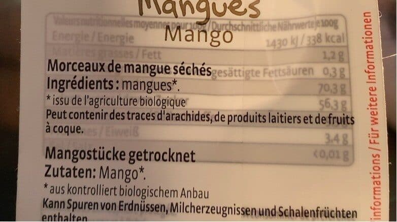 Pural Mangues séchées packshot