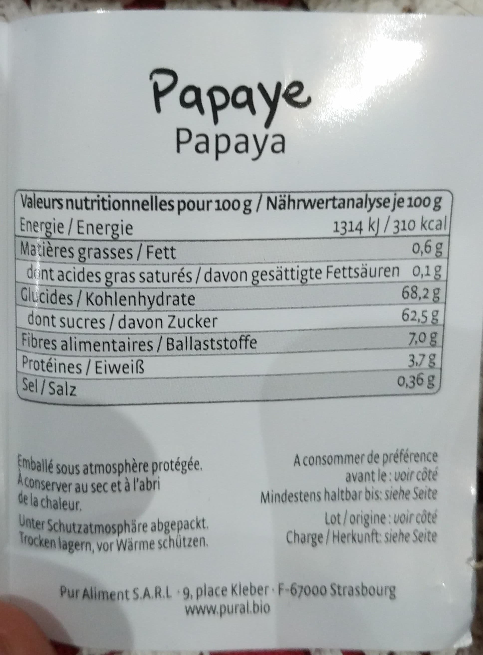 Pural Papaye packshot