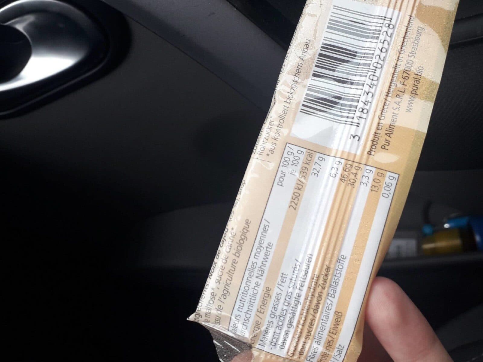 Pural Barres Aux Noix Cajou packshot